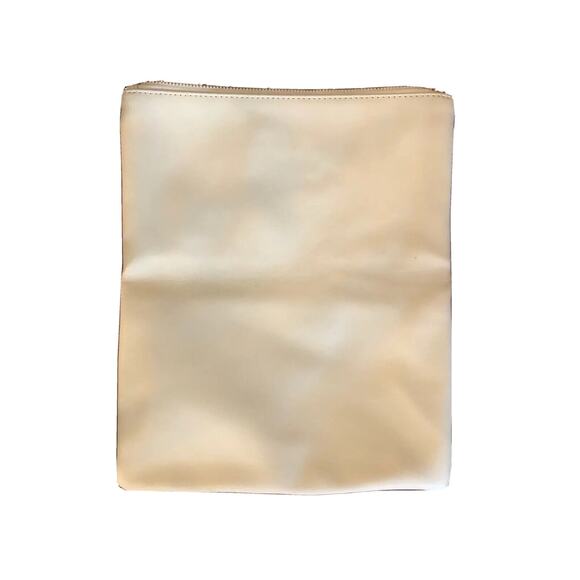 Rachel Pally Fold Over Clutch Purse Handbag White Leather Red Blue Floral Tassel - Picture 4 of 7